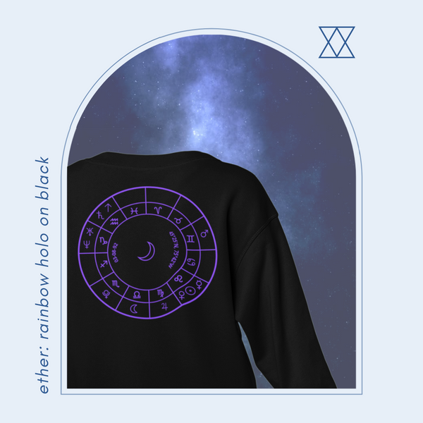 mostly stardust natal chart sweaters - youth hoodies & crewnecks